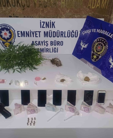 Bursa İznik’te uyuşturucu operasyonu: 7 gözaltı