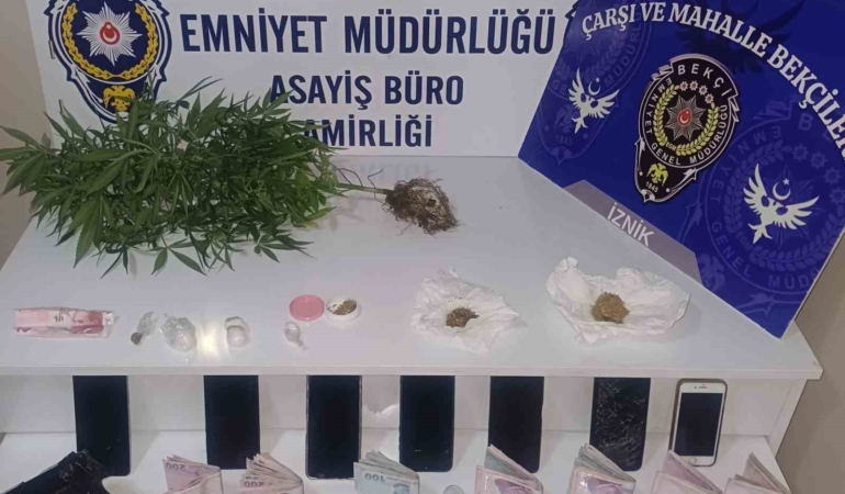 Bursa İznik’te uyuşturucu operasyonu: 7 gözaltı