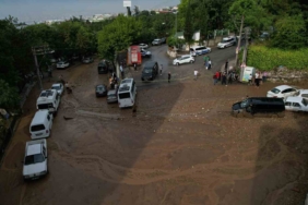 Bursa’da selin bilançosu havadan görüntülendi