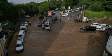 Bursa’da selin bilançosu havadan görüntülendi