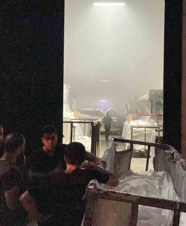 Bursa’da tekstil fabrikasında yangın