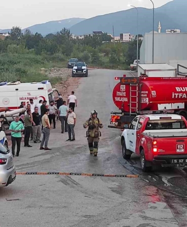 Bursa’da tekstil fabrikasında yangın