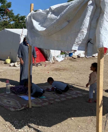 Çadırlarda yaşayan çocukların eğitimi için harekete geçildi