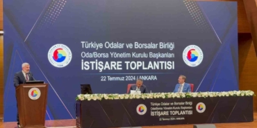 Çerkezköy Ticaret ve Sanayi Odası Yönetim Kurulu Başkanı Çetin, TOBB’daki toplantıda taleplerini dile getirdi