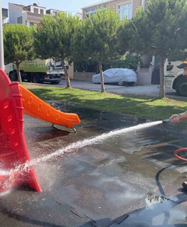 Darıca’da parklara hijyenik dokunuş