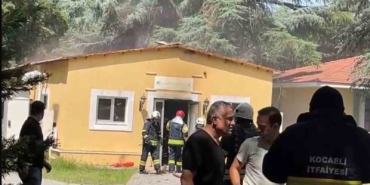 Deney yapıldığı sırada laboratuvarda çıkan yangın korkuttu