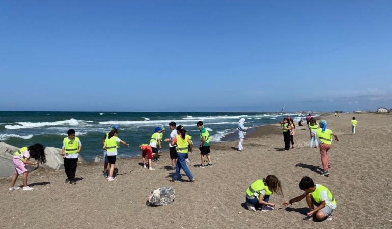 Depremi yaşayan minikler Sakarya’nın doğal güzelliklerine hayran kaldı