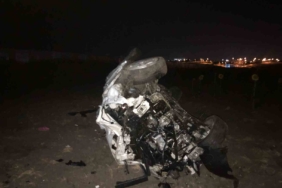 Domuza çarpan otomobil takla attı: Genç eczacı hayatını kaybetti