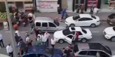 Düğün konvoyu kaza yaptı, ortalık karıştı