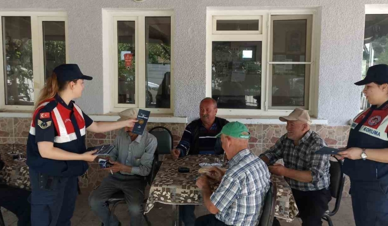 Edirne jandarması vatandaşları şiddette karşı bilgilendirdi