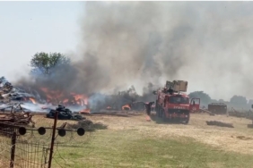 Edirne’de 500 dönüm arazi yangınla kül oldu