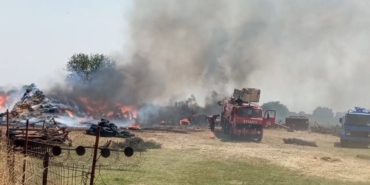 Edirne’de 500 dönüm arazi yangınla kül oldu