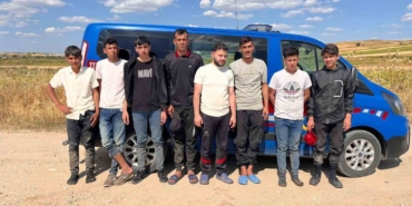 Edirne’de 8 yabancı  uyruklu kaçak göçmen yakalandı