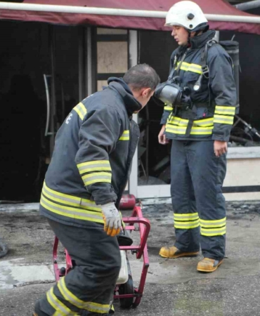 Edirne’de bakım ve onarım servisi alevlere teslim oldu