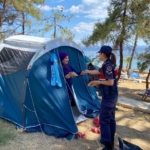 Edirne’de jandarması tatilcilerin huzurunu güvenliğini sağlıyor