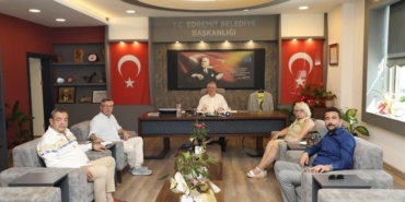 Edremit Kent Konsey’inden Başkan Ertaş’a ziyaret