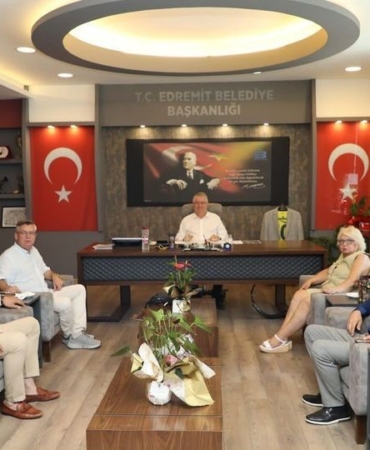 Edremit Kent Konsey’inden Başkan Ertaş’a ziyaret