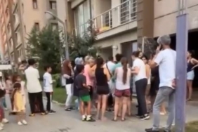 Esenyurt’ta kedi maması tartışmadı kamerada