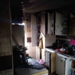 Evin mutfak kısmında çıkan yangın itfaiye ekiplerince söndürüldü