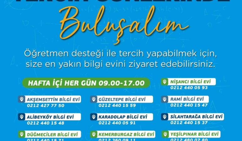 Eyüpsultan Belediyesi’nden öğrencilere LGS tercih desteği