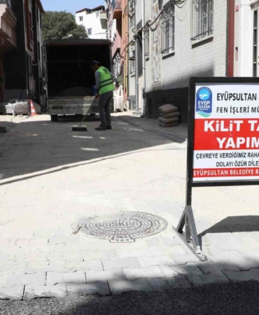 Eyüpsultan’da bin 300 metrekarelik alan yenilendi