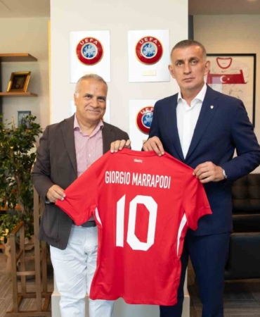 Giorgio Marrapodi, TFF Başkanı Hacıosmanoğlu’nu ziyaret etti