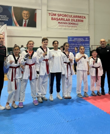 Gölcük Belediyespor tekvandocuları Kocaeli şampiyonu