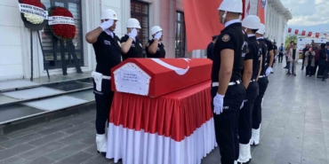 Hayatını kaybeden polis için tören: Gözyaşlarıyla uğurlandı