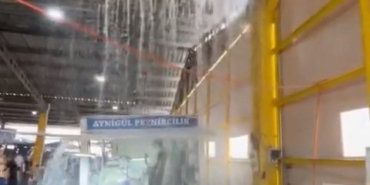 İnegöl’de dolu ve sağanak