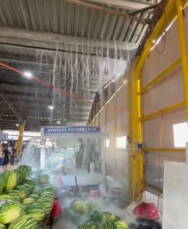 İnegöl’de dolu ve sağanak