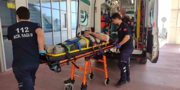 İskeleden düşen işçi yaralandı