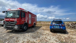 İstanbul Çatalca Sahili’nde Ukrayna’ya ait olduğu tahmin edilen patlayıcı madde yüklü jetski bulundu