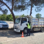 Jandarma’dan yük taşıyan araçlara denetim!