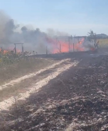 Kapaklı’da baraka yangını