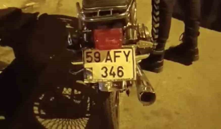 Kapaklı’da motosikletli sürücülere 379 bin lira ceza kesildi