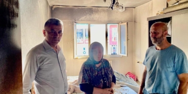 Kaymakam Arslan Yurt, yangın mağdurlarını ziyaret etti