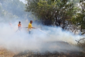 Kepsut’da yangını soğutma çalışmaları tamamlandı