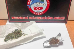 Keşan’da 3 kişinin üzerinden 9,48 gram uyuşturucu ele geçirildi