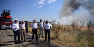 Keşan’da çıkan anız yangını büyüyor