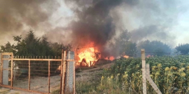 Kırklareli’nde yangın: Bağ evi kullanılmaz hale geldi