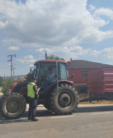 Kırsalda traktör denetimi!