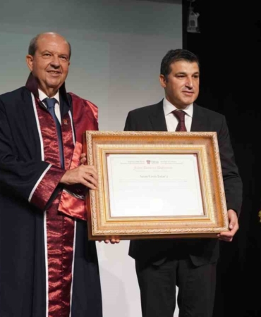 KKTC Cumhurbaşkanı Tatar’a fahri doktora