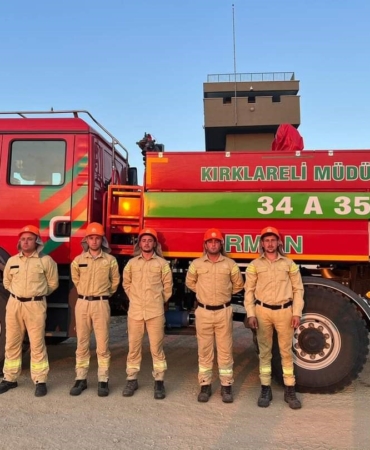 Komşudaki yangına Türkiye’den destek