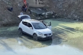 Kontrolden çıkan cip 6 metreden dereye uçtu, sürücü yaralandı