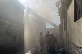 Kurs binasında korkutan yangın