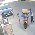 Kuryenin motosikletteki siparişleri böyle çalındı