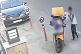 Kuryenin motosikletteki siparişleri böyle çalındı