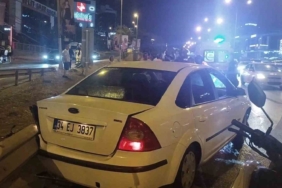 Maltepe’de otomobil motosiklete çarptı: 1 ağır yaralı