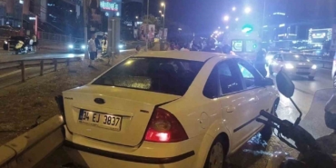 Maltepe’de otomobil motosiklete çarptı: 1 ağır yaralı