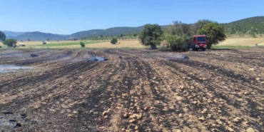 Medetli köyünde anız yangınına sebep olan kişi gözaltına alındı